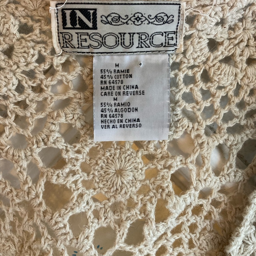 Vintage crochet vest